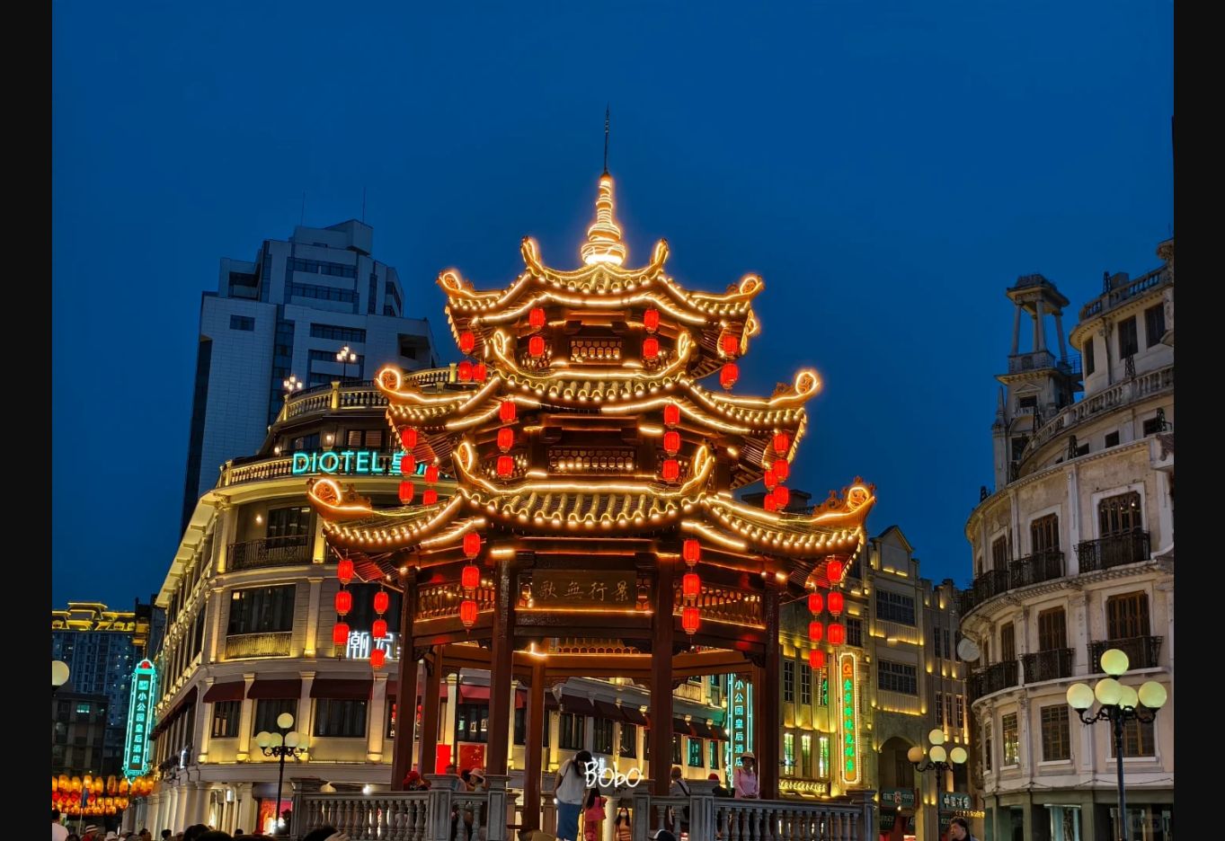 汕头小公园开埠区夜景